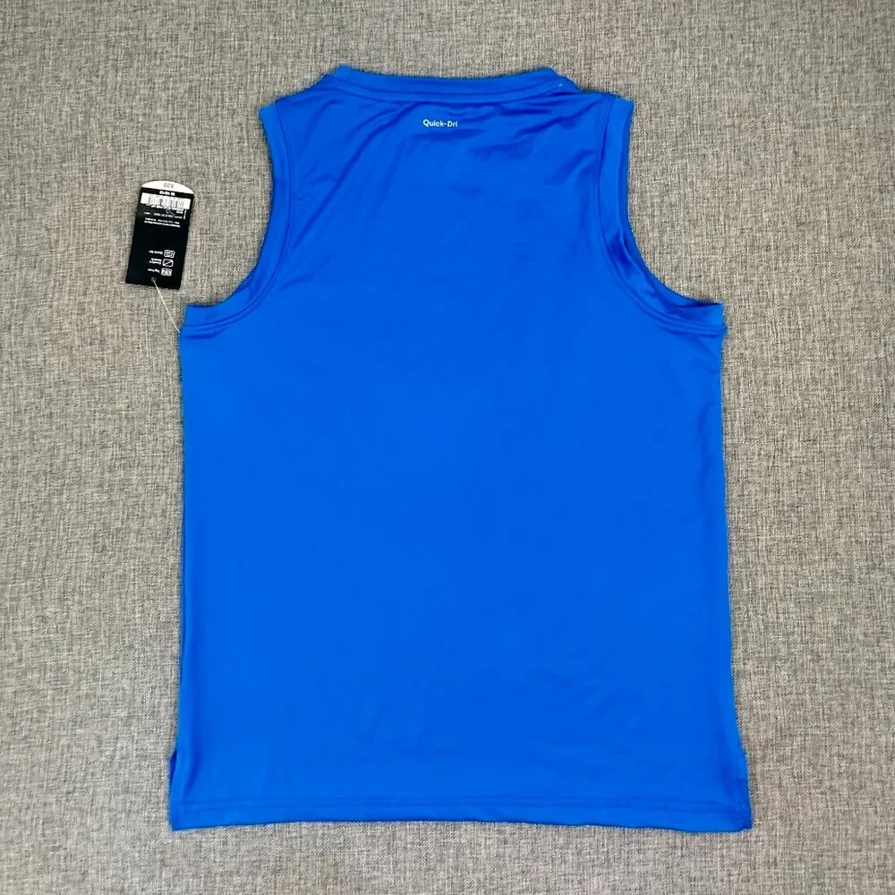 NEW! Xersion Boys Tank Top Blue Quick Dry Medium 10/12 Stretch $20 Sporty Athlet